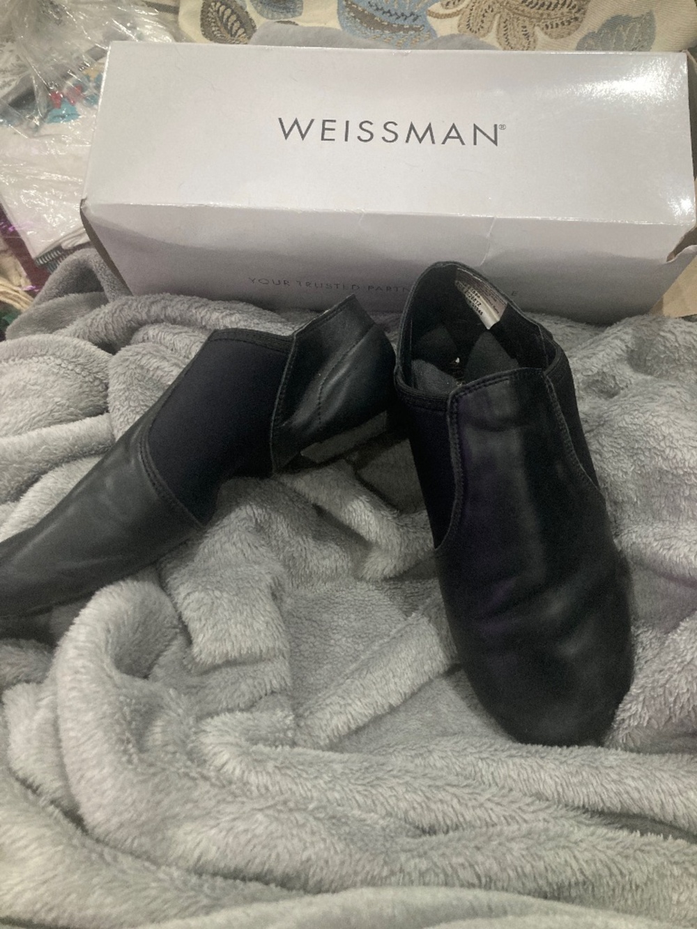 Weissman Black Leather Jazz Shoe